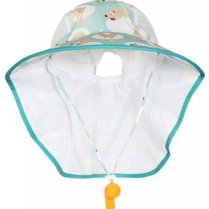 Sommermütze für Kinder Gr 49/ 52 cm mit Nackenschutz aus Baumwolle oder Polye...