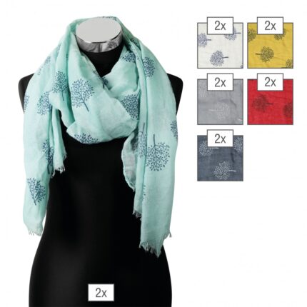 Schalpaket farblich sortiert, 175 x 70 cm, 100% Polyester, VE 12