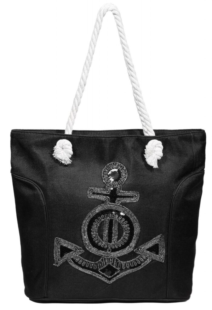 Damen Handtasche aus Textil, Ankermotiv - Image 1