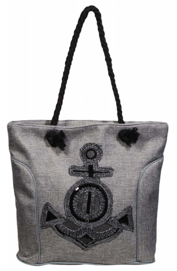 Damen Handtasche aus Textil, Ankermotiv - Image 3