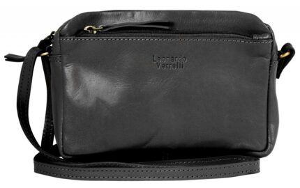 Leonardo Verrelli Echtleder Umhängetasche Damenhandtasche,