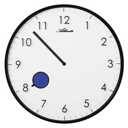 Exclusive Designer-Wanduhr Quartz, extraflach, mit wechselndem farbigen Stund...