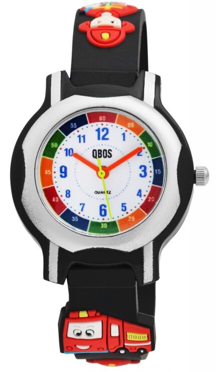 QBOS Kinderuhr mit Silikonarmband
