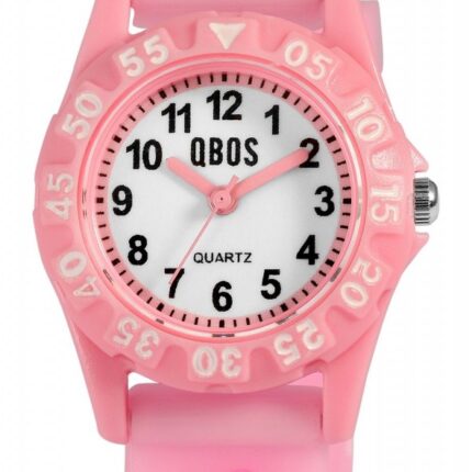 Qbos Kinderuhr mit Silikonband, bunt, Motiv Biene, Ø 28 mm