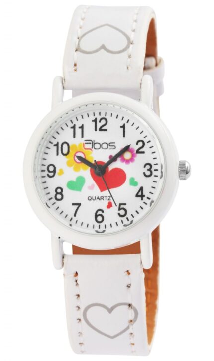 QBOS Kinderuhr mit Lederimitationsarmband
