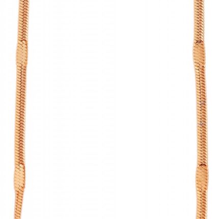 Akzent Schlangenkette, Edelstahl, roségoldfarben, Breite 2mm, Stärke 1mm