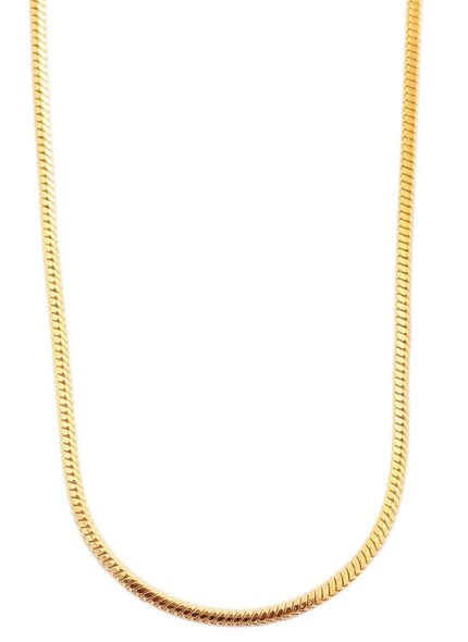 Akzent Edelstahl Schlangenkette, goldfarben, Stärke 2mm