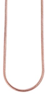 Akzent Schlangenkette, Edelstahl, roségoldfarben, Stärke 3mm