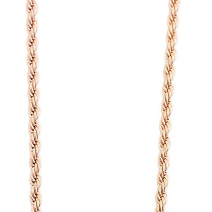 Akzent Kordelkette, Edelstahl, roségoldfarben, Stärke 3mm