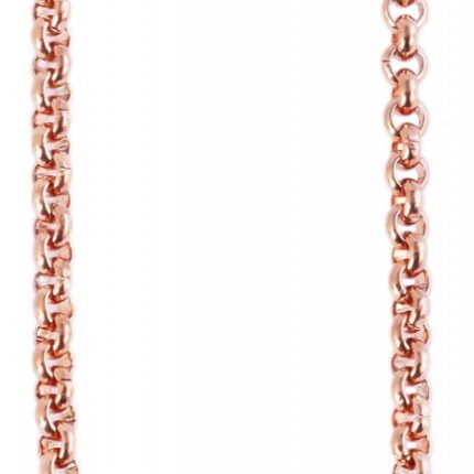 Akzent Erbskette, Edelstahl, roségoldfarben, Breite 3mm