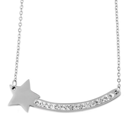 Akzent Edelstahl Damen Ankerkette, Länge: 45 cm / Stärke: 1 mm