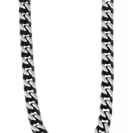 Akzent Edelstahl Herren Halskette, Länge: 60 cm / Stärke: 5 mm