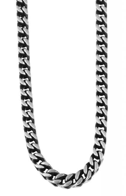 Akzent Edelstahl Herren Halskette, Länge: 60 cm / Stärke: 5 mm