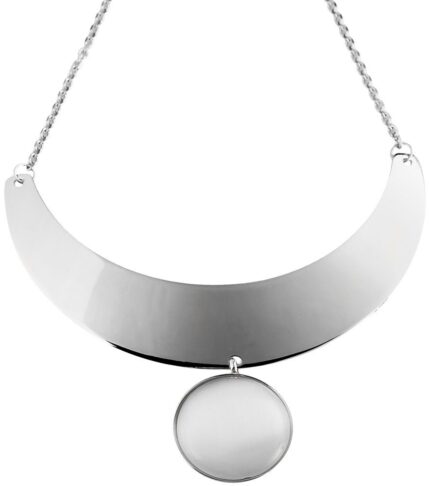 Akzent Edelstahl Halskette, Länge: 50 cm / Stärke: 3 mm