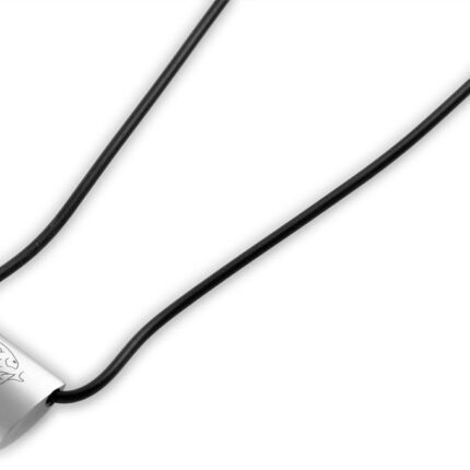 Akzent Kautschukkette, Sternzeichenanhänger, Länge: 60+5 cm / Stärke: 2 mm