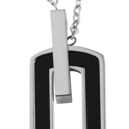 Akzent Edelstahl Kette mit Anhänger, 43+5cm