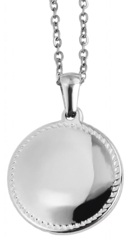 Akzent Edelstahl Kette mit Anhänger, 43+5cm