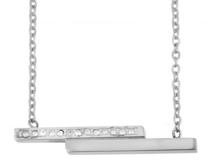 Akzent Edelstahl Kette mit Anhänger, 43 + 5cm
