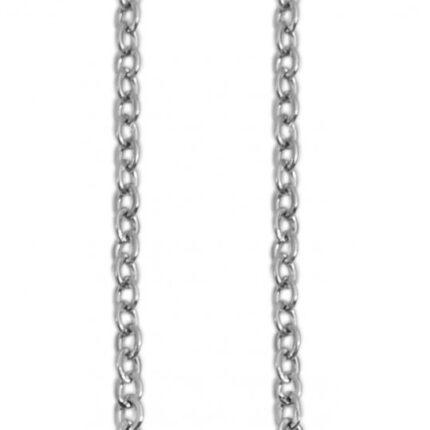 Akzent Ankerkette mit Anhänger, Edelstahl, Similibesatz, 43+5 cm