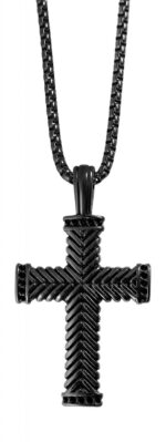 Akzent Erbskette mit massiven Kreuzanhänger, Edelstahl, 61 cm - Image 9
