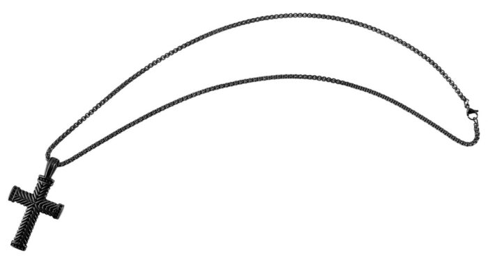Akzent Erbskette mit massiven Kreuzanhänger, Edelstahl, 61 cm - Image 12