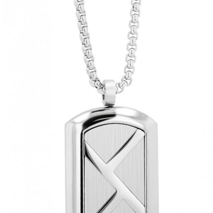Akzent Halskette "Jaxon", Edelstahl, DogTag