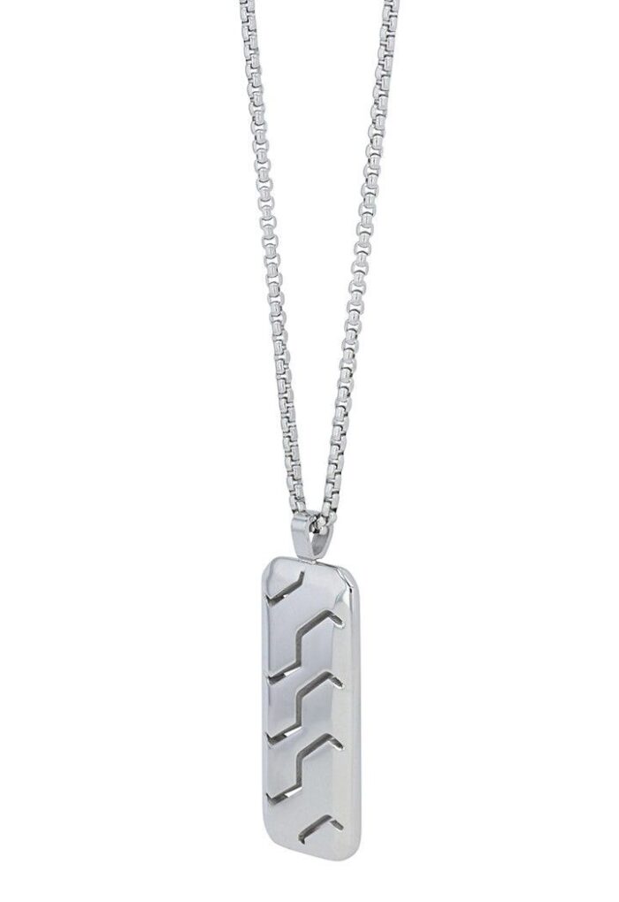 Akzent Erbskette "Lior" mit Dogtag, Edelstahl, 60 cm - Image 2