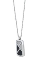 Akzent Erbskette "Stellan"mit Dogtag-Anhänger, Edelstahl, 60 cm - Image 2