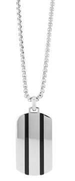 Akzent Edelstahlkette "Marsin" mit Dogtag Anhänger, bicolor - Image 7