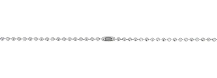 Akzent Kugelkette mit Kreuzanhänger, Edelstahl, 61 cm - Image 3