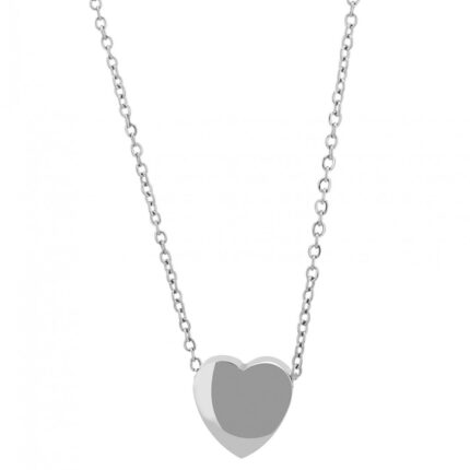 Akzent Kette mit Herzanhänger, "Lorelei", Edelstahl