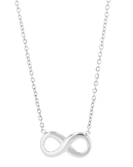 Akzent Infinity-Halskette "Idris" aus Edelstahl, 43+5 cm