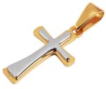 Akzent Edelstahlanhänger, Kreuz, IP Roségold, bicolor - Image 5
