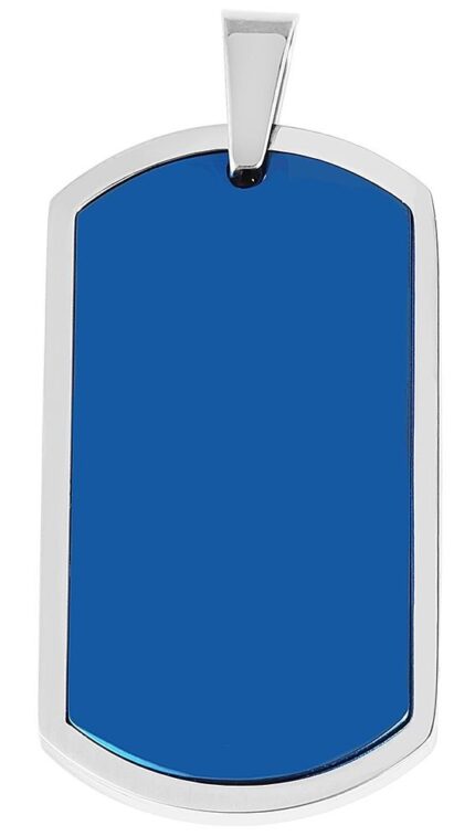 Akzent Edelstahl Gravuranhänger, IP plattiert, bicolor