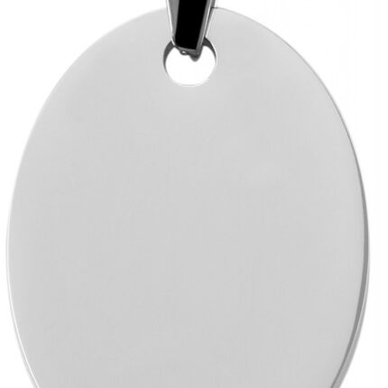 Akzent Edelstahl Gravuranhänger, oval