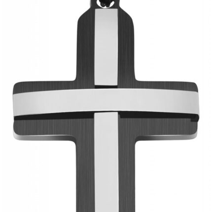 Akzent Edelstahlanhänger, Kreuz, Ionenplattiert