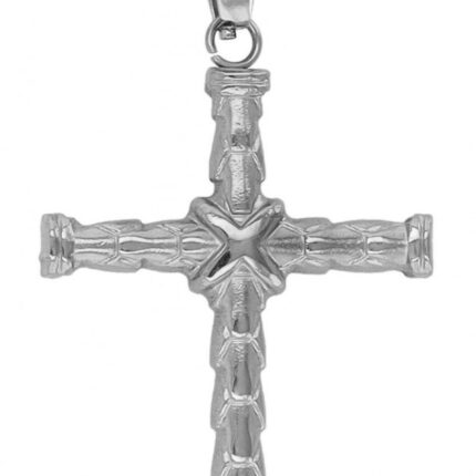Akzent Kreuz "Nyrith", Edelstahlanhänger mit Muster