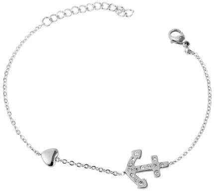 Akzent Kettenarmband aus Edelstahl