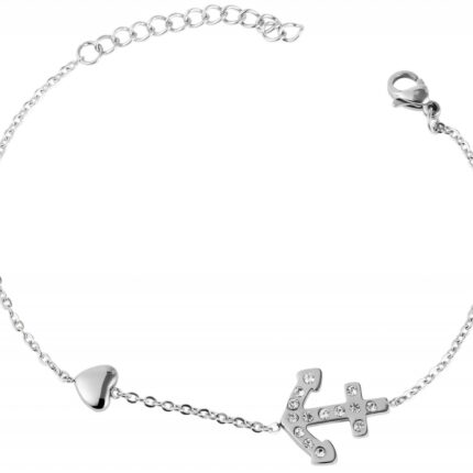 Akzent Kettenarmband aus Edelstahl
