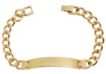 Akzent Panzerketten-Armband aus Edelstahl mit Gravurplatte