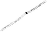 Akzent Panzerketten-Armband aus Edelstahl mit Gravurplatte - Image 5