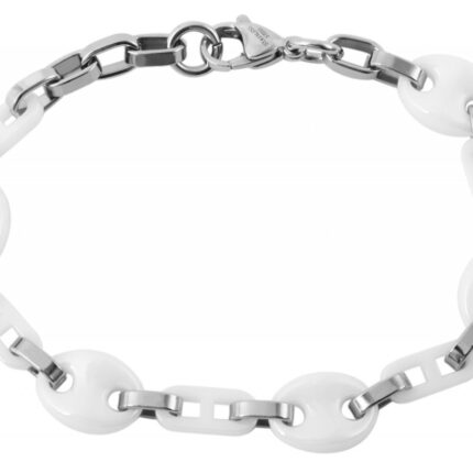 Akzent Armband mit Edelstahl- und Keramikelementen