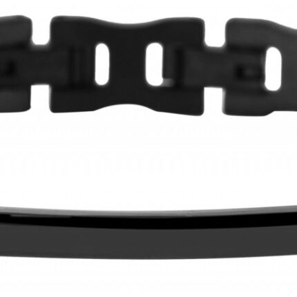 Akzent Armreif mit Gliederarmband aus Edelstahl, ionenplattiert