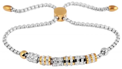 Akzent Armband, Edelstahl, Similibesatz