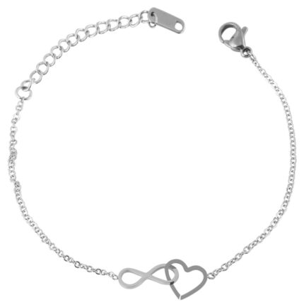 Edelstahl Armband, Länge 16+4cm