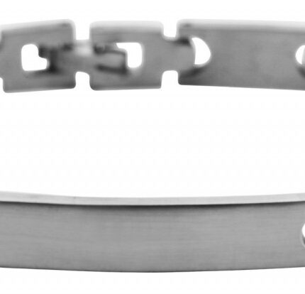 Akzent Armband mit gravurfähiger Identplatte aus Edelstahl