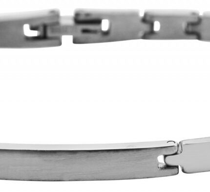 Akzent Armband mit gravurfähiger Identplatte aus Edelstahl