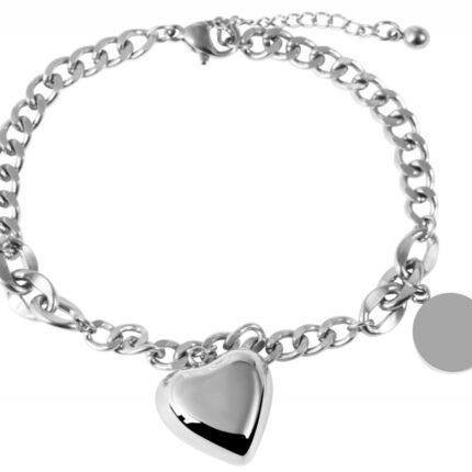 Akzent Armband mit Anhänger aus Edelstahl, gravurfähig