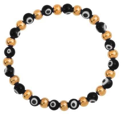 Akzent Kugelarmband aus Edelstahl, Nazar-Auge