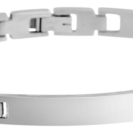 Akzent Edelstahlarmband mit Identplatte Gravur personalisierbar